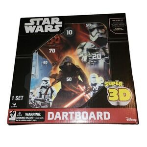 Star Wars Super 3D Dartboard‎ Game Magnetic Darts Kids Room Decor